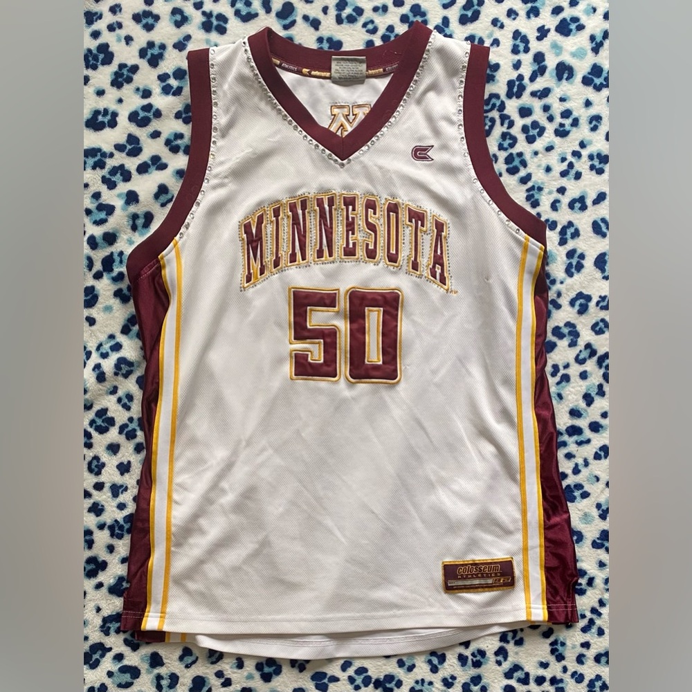UNIVERSITY OF MINNESOTA bedazzled jersey 🏀💎